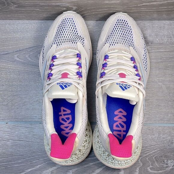 Adidas 4DFWD Pulse Halo Ivory Beige Women's Sz 9 Low Top Lace Up Running Sneaker - Picture 5 of 11